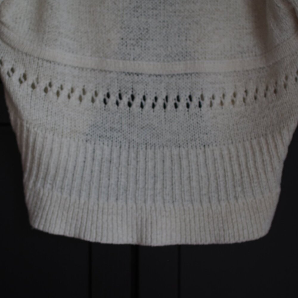 Denver Hayes | Crocheted Shrug in Cream - Picture 6 of 6
